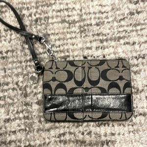 Black Coach Wristlet